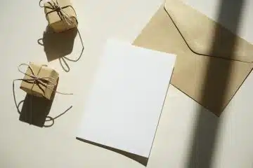 white printer paper on white table