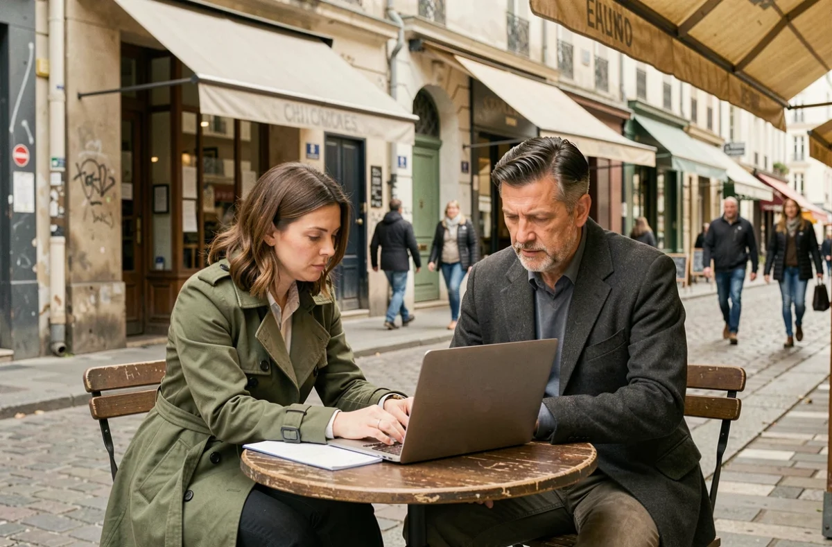 Couple recherchant des informations sur les quartiers de Nîmes à éviter avant de signer un bail
